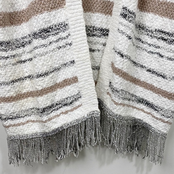 Gentle Fawn Boho Fringe Stripe Sweater Cardigan XS - Picture 2 of 12